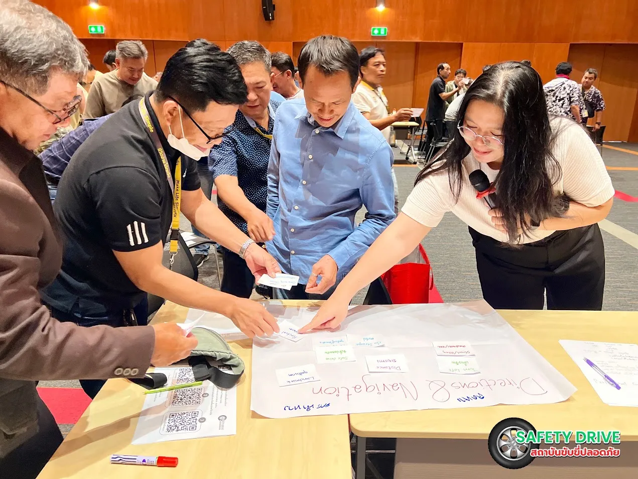 ภาพบรรยากาศ การอบรมขับขี่ปลอดภัย พนักงานขับรถในองค์กร โดย Safety Drive สถาบันอบรมขับขี่ปลอดภัย