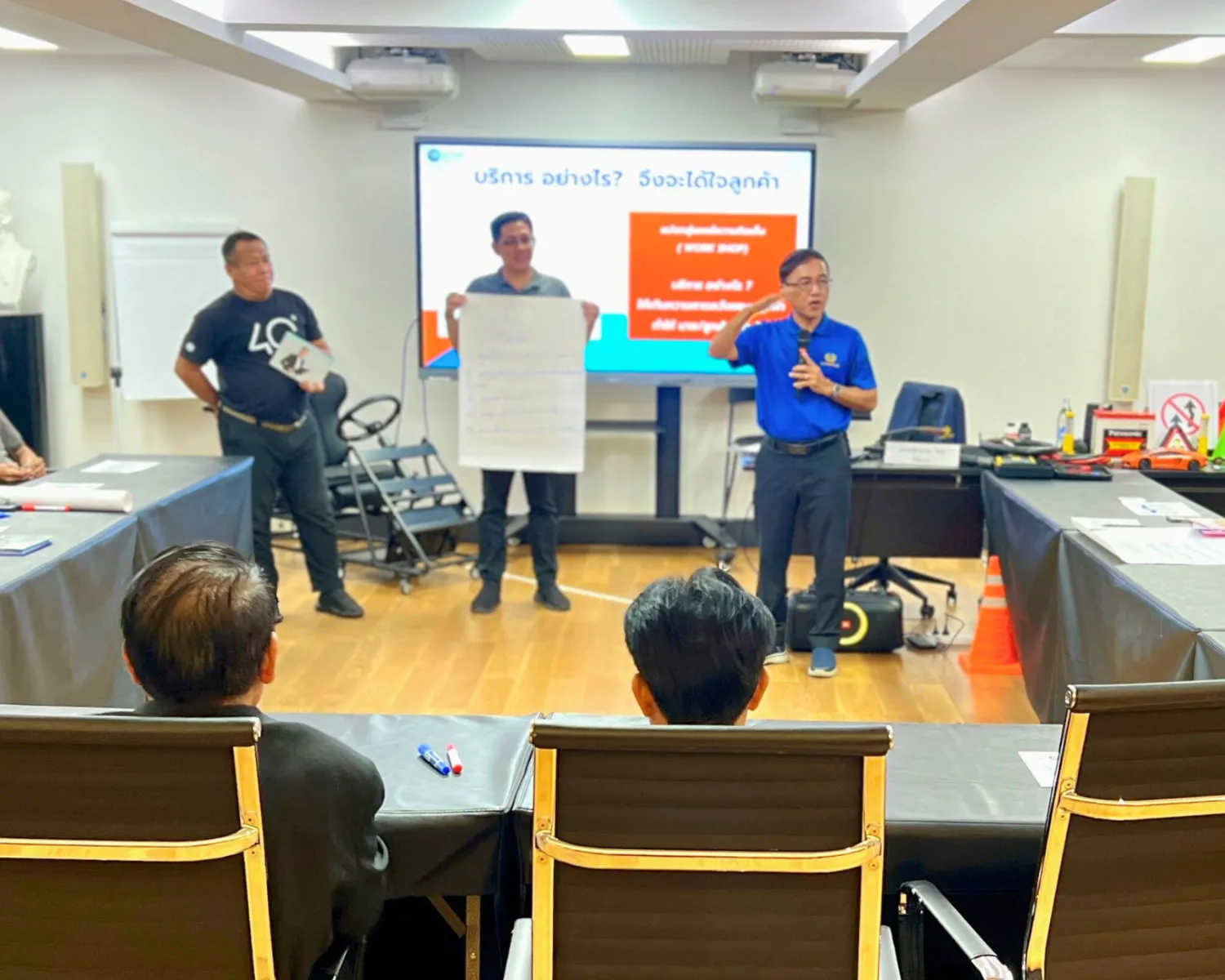 ภาพบรรยากาศ การอบรมขับขี่ปลอดภัย พนักงานขับรถในองค์กร โดย Safety Drive สถาบันอบรมขับขี่ปลอดภัย