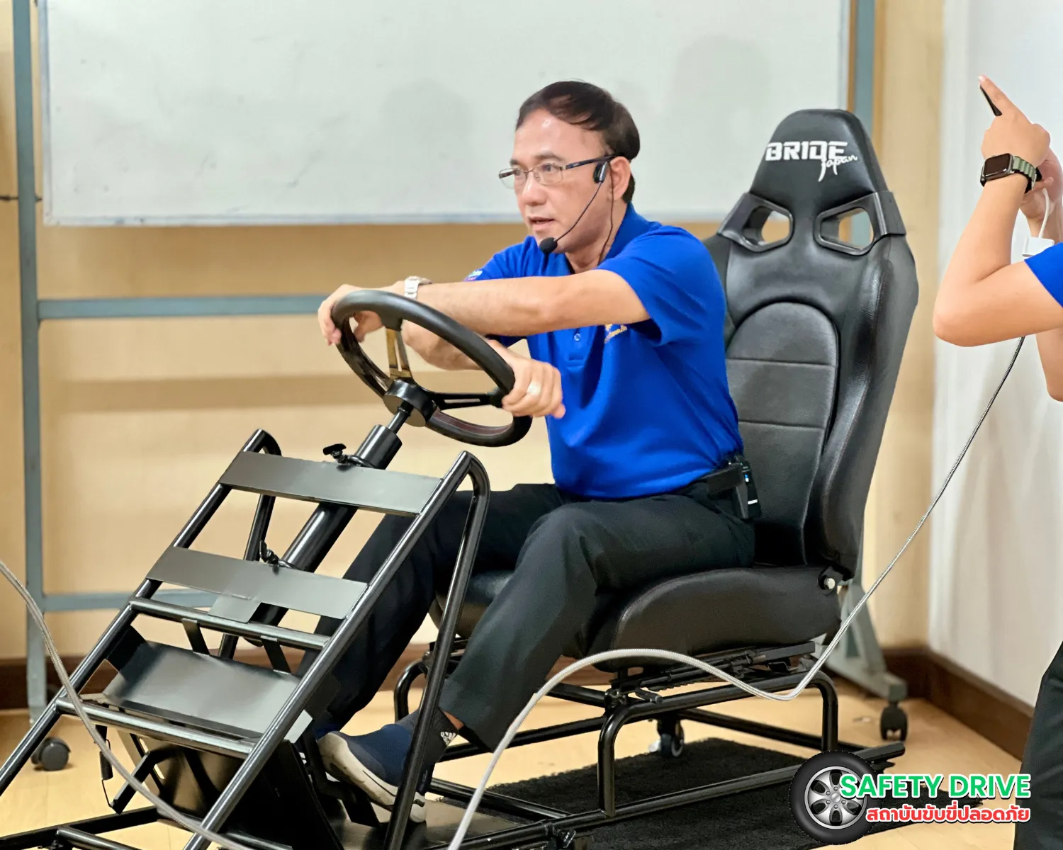 ภาพบรรยากาศ การอบรมขับขี่ปลอดภัย พนักงานขับรถในองค์กร โดย Safety Drive สถาบันอบรมขับขี่ปลอดภัย